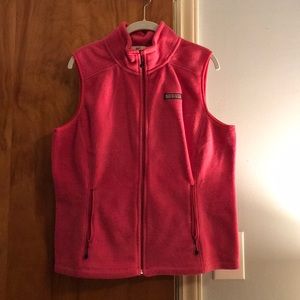 Hot pink vineyard vines fleece vest